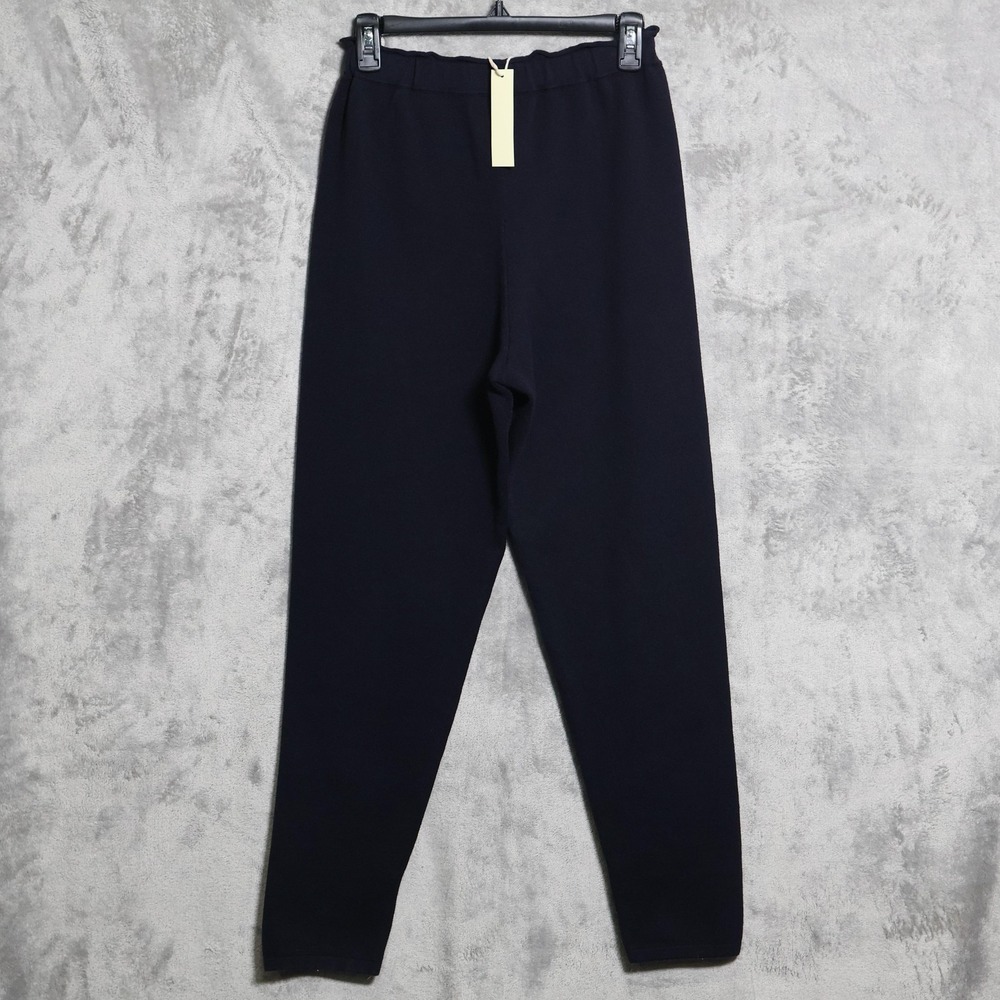 James Street Co Sweatpants Womens XS Navy Blue Wool Cotton Slim Casual Pants